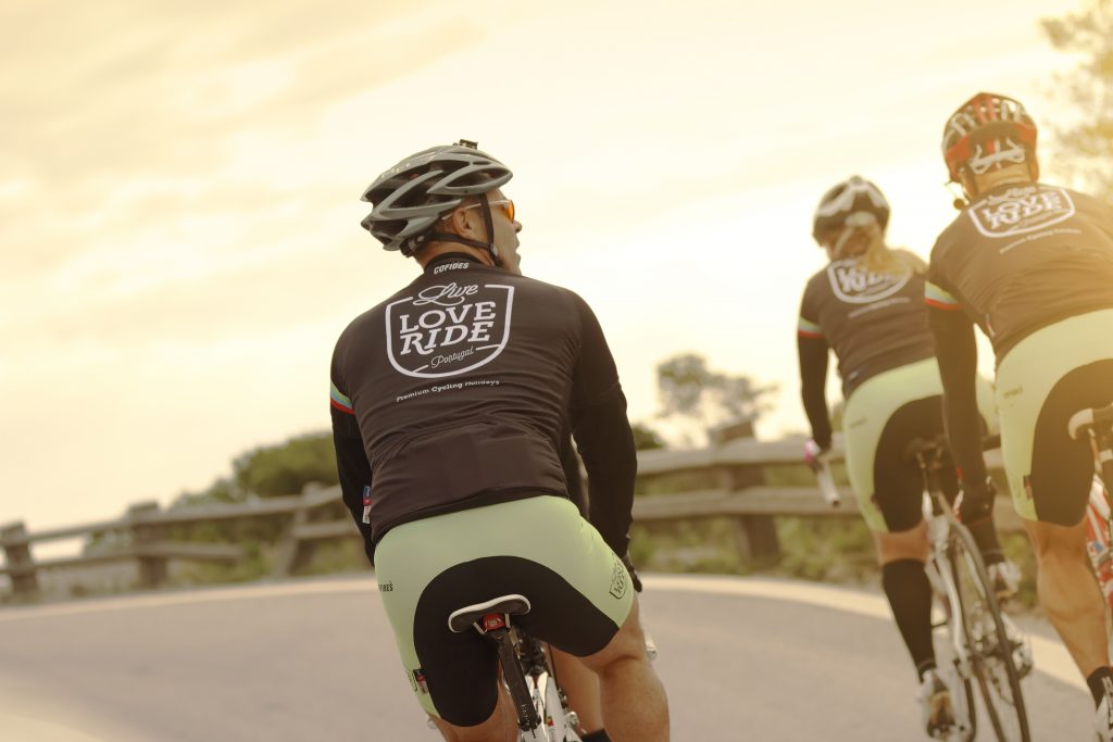 road cycling tour three riders