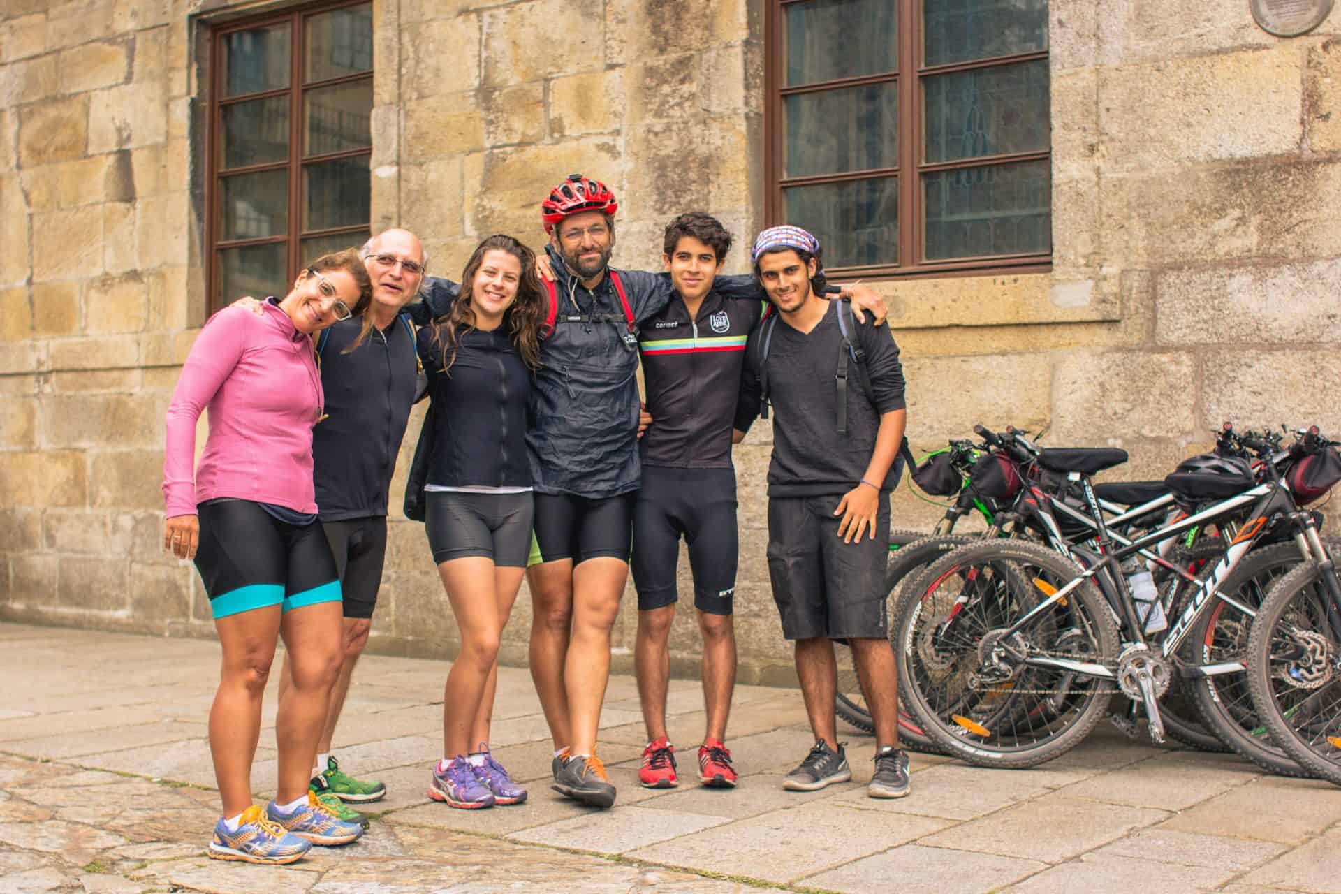 family bike tour portugal camino de Santiago