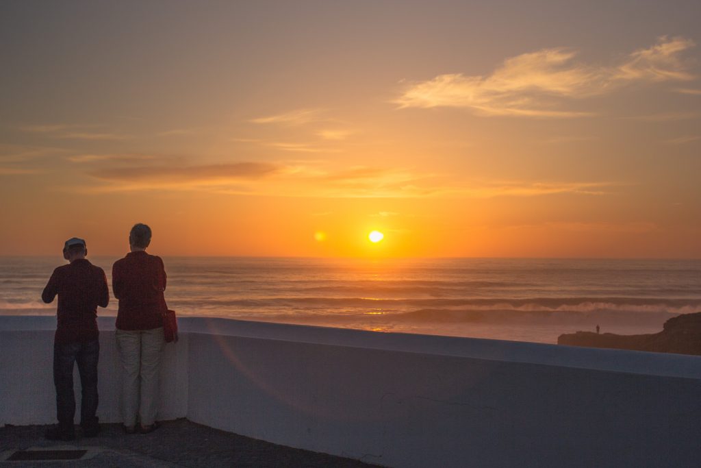 bike tour southwest coast of Portugal - sunset Zambujeira do mar