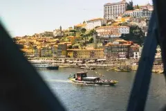 The "Rabelos" go up and down the Douro river, carrying Port wines from the wine country to Porto's cellars, to age.