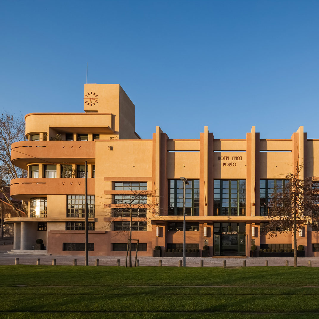 Vincci Porto hotel exterior along the Douro River