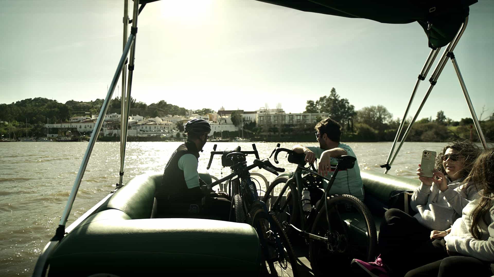 gravel bike tour in portugal cross from spain into the algarve across the guadiana river