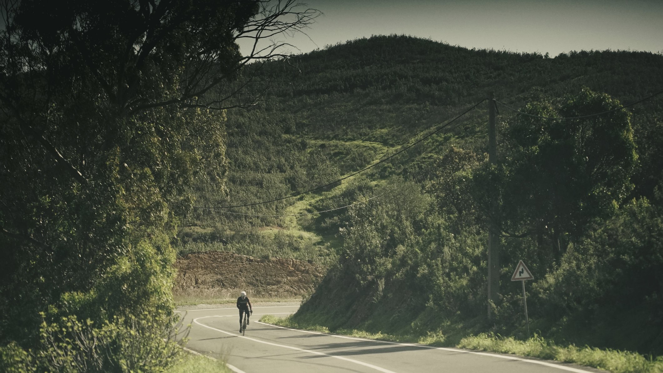 Road cyclists in the Barrocal of the Algarve