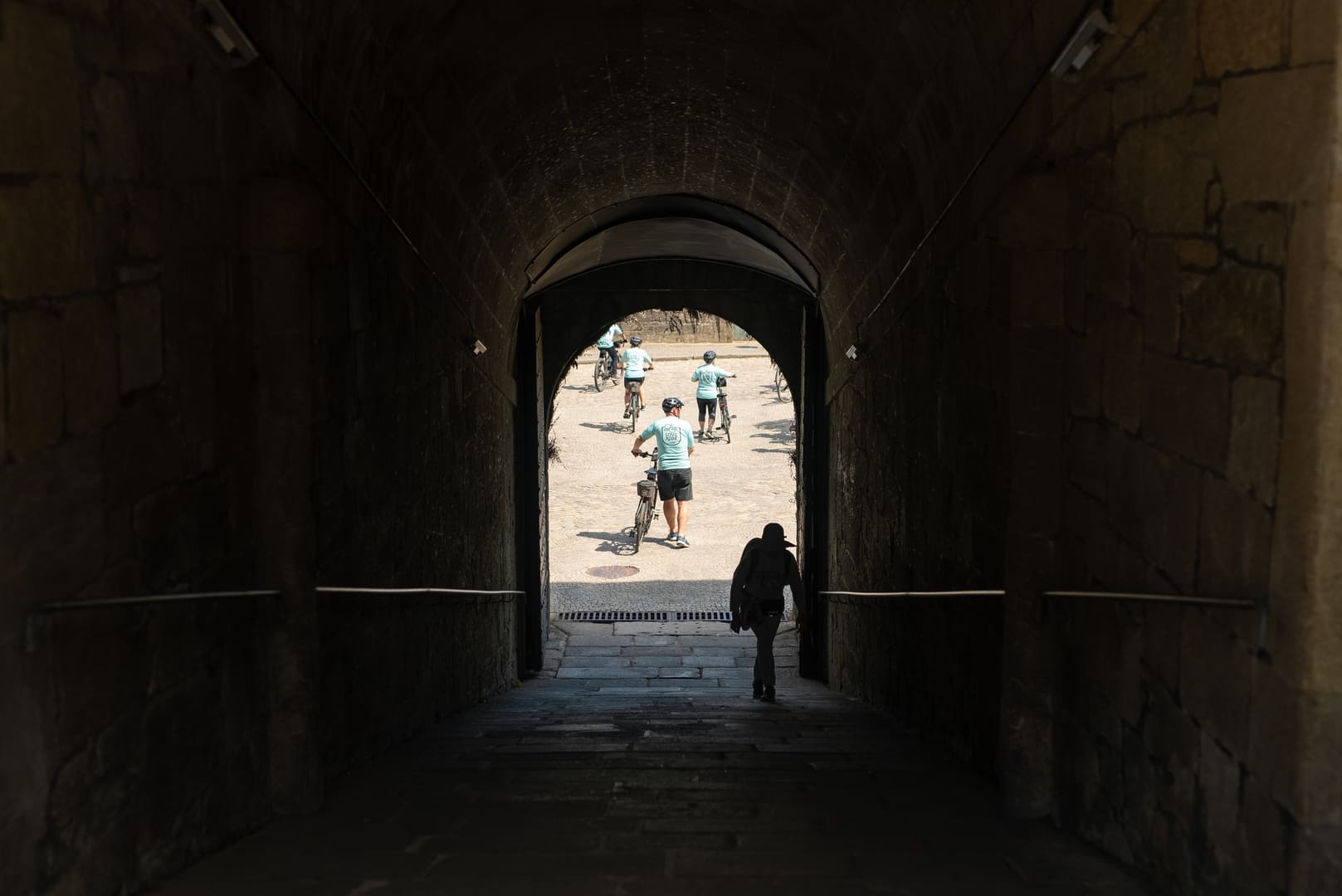 Inside Valença's fortress