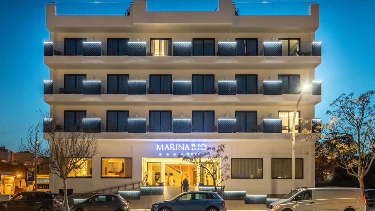 Hotel Marina Rio Lagos overlooking Lagos Marina in the Algarve