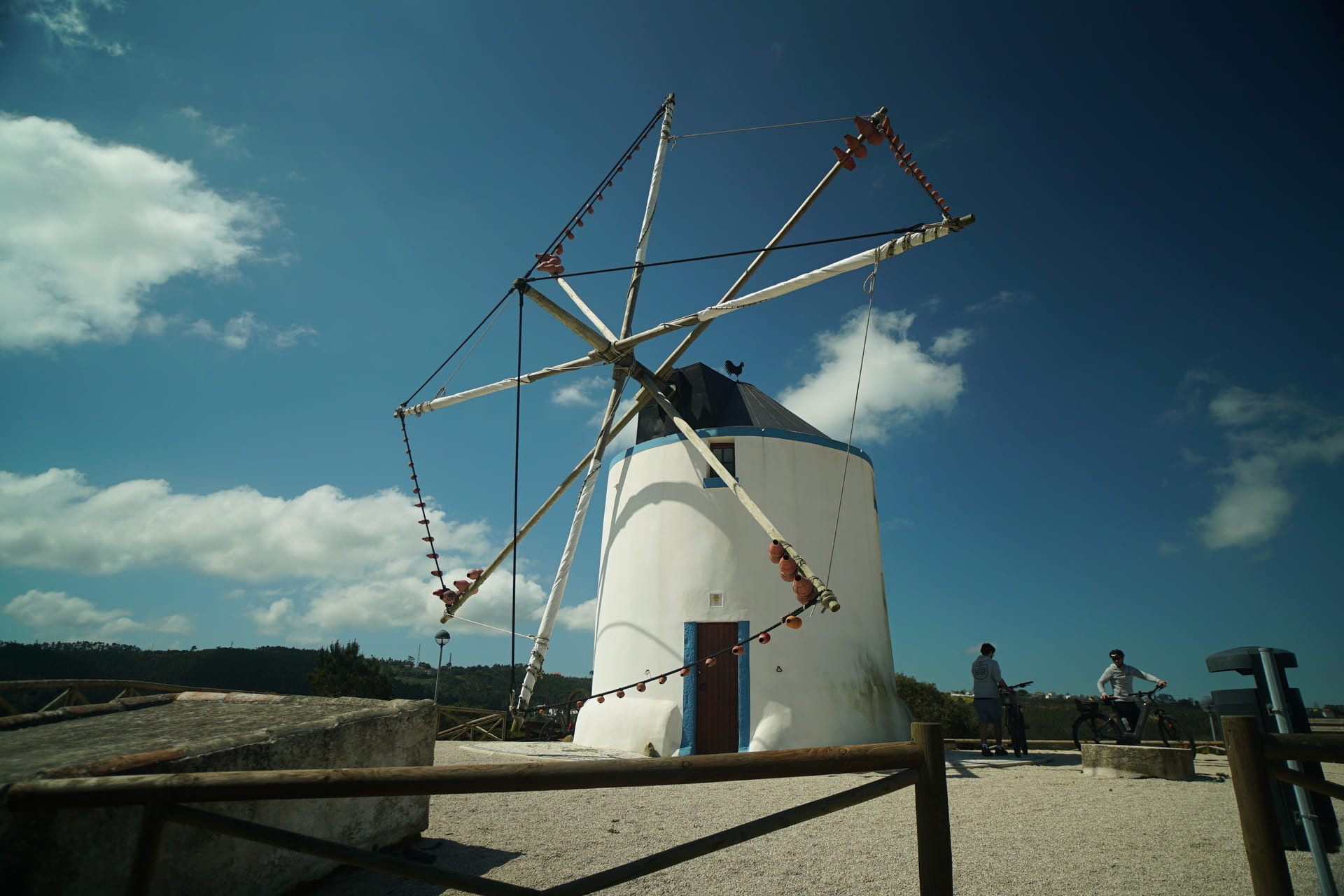 E-bike tour in the Portuguese Silver Coast: Palaces, Vineyards, and Coastal Charm - windmills in the West Coast